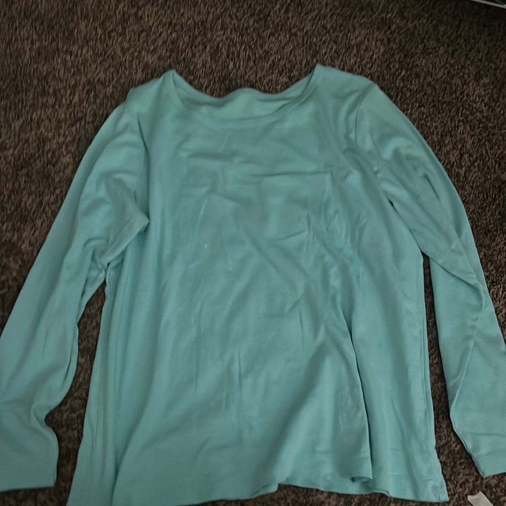 teal women’s long sleeve